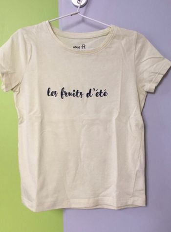 T-shirt jaune fille 108 cm la redoute