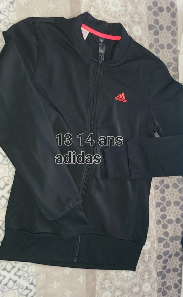 Veste zippée adidas 13 14 ans