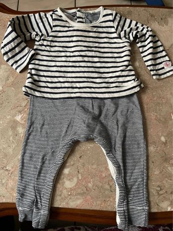 Pyjama petit bateau en mailles 12mois