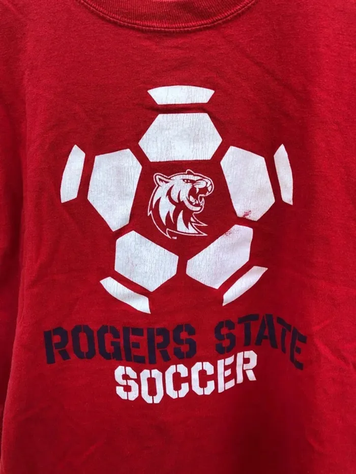 Champion Varsity t-shirt football Rogers State Soccer Mens M - photo numéro 2