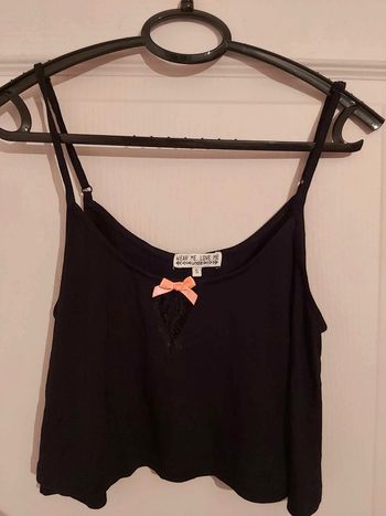 Crop top noir