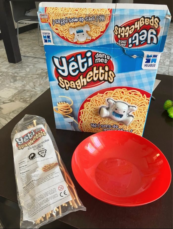 Yéti spaghettis