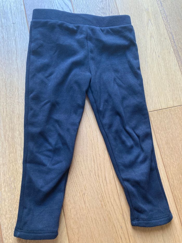 Legging noir chaud 4/5 ans