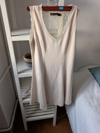 Robe sans manche beige nubuck S/M