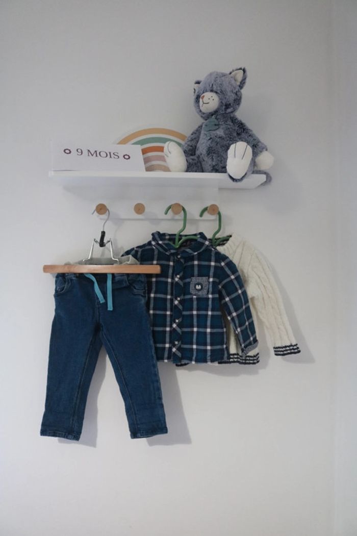 Ensemble chemise/gilet Sergent Major et pantalon Sucre d'orge 9 mois