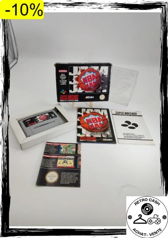 NBA Jam PAL Super Nintendo fah complet snes