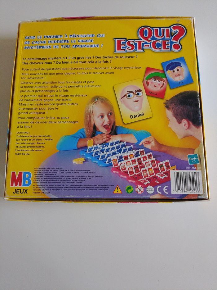 Qui est-ce ? Mb jeux complet - photo numéro 2