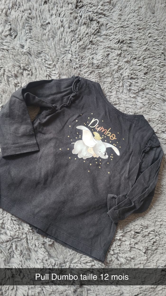 Pull Dumbo 12 mois