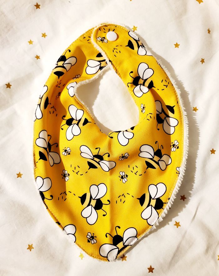 Bavoir - Abeille Jaune