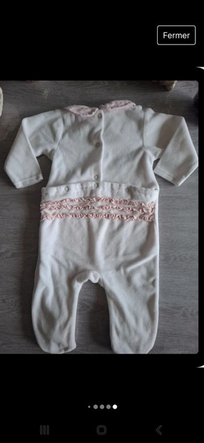 Pyjama velours 9 mois TBE - photo numéro 6