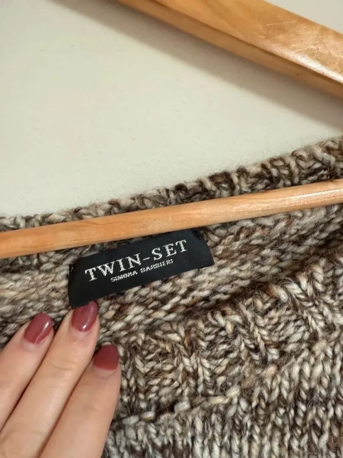 Pull marron Twinset - photo numéro 4