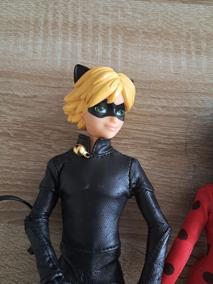 Poupées articulées miraculous et chat noir - photo numéro 2