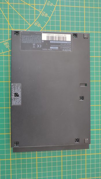 Plasturgie coque inférieure pièce détachée console de jeux Sony Playstation 2 Ps2 slim SCPH-75004 #E