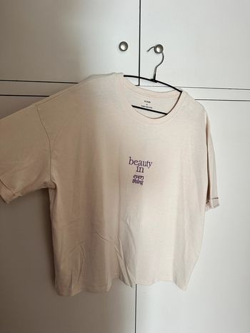 Tee shirt blanc/beige - Beauty in every thing