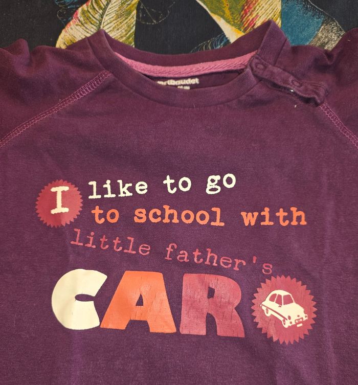 Tee-shirt ML violet 2 ans - photo numéro 4