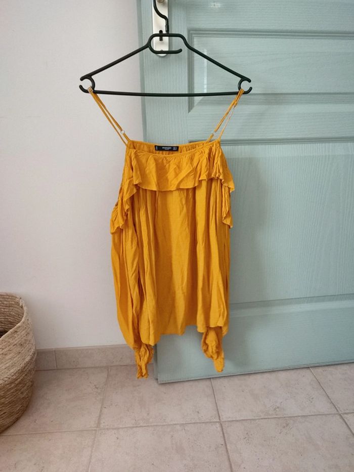 Blouse jaune moutarde - photo numéro 2