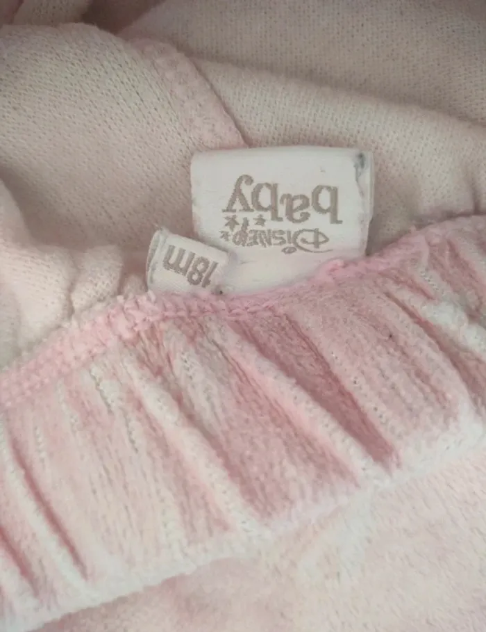 (e) Pyjama Velours rose Disney 18mois - photo numéro 5