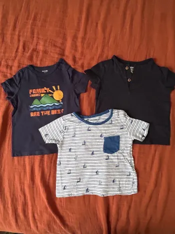 Lot 3 t shirt garçons