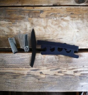 Lot manucure coupe ongle et écarteur orteils