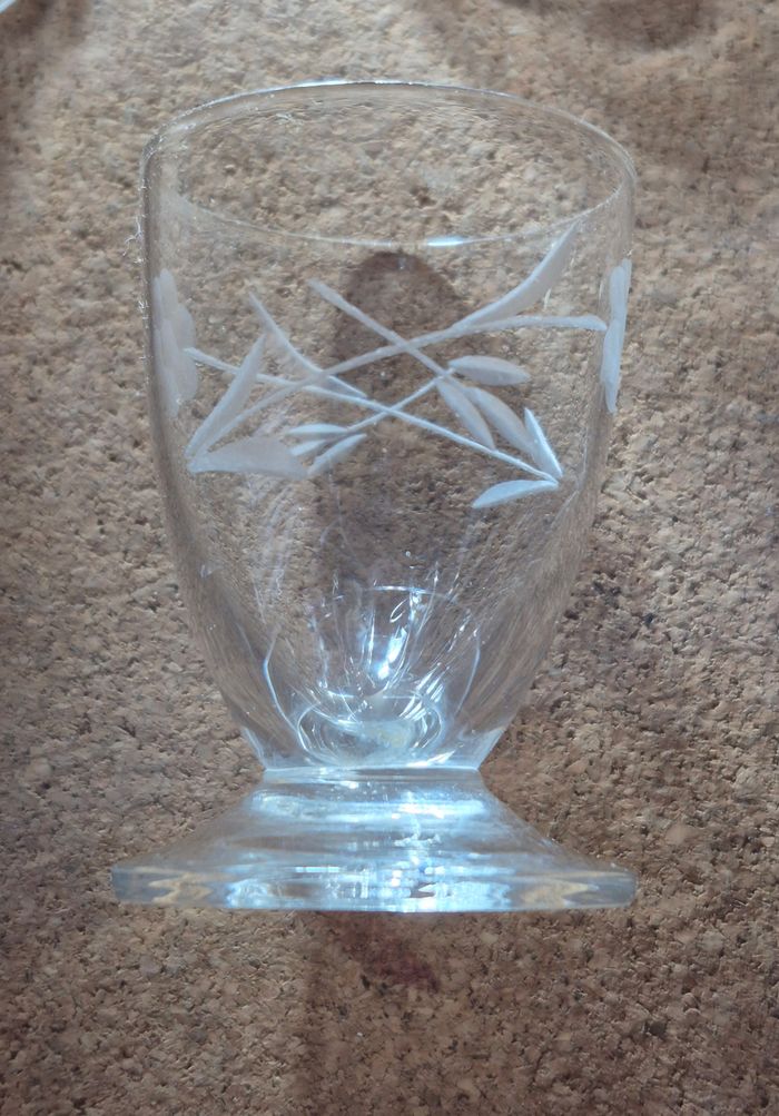 Lots de 6 verres à digestif gravés Vintage - photo numéro 5