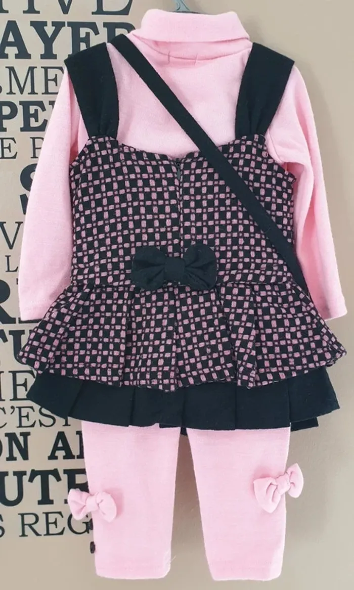 Ensemble rose/noir 18 mois - photo numéro 2