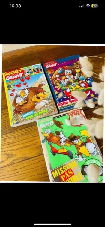 Lot 3 grosses Bd magazine Mickey parade géant collector vintage