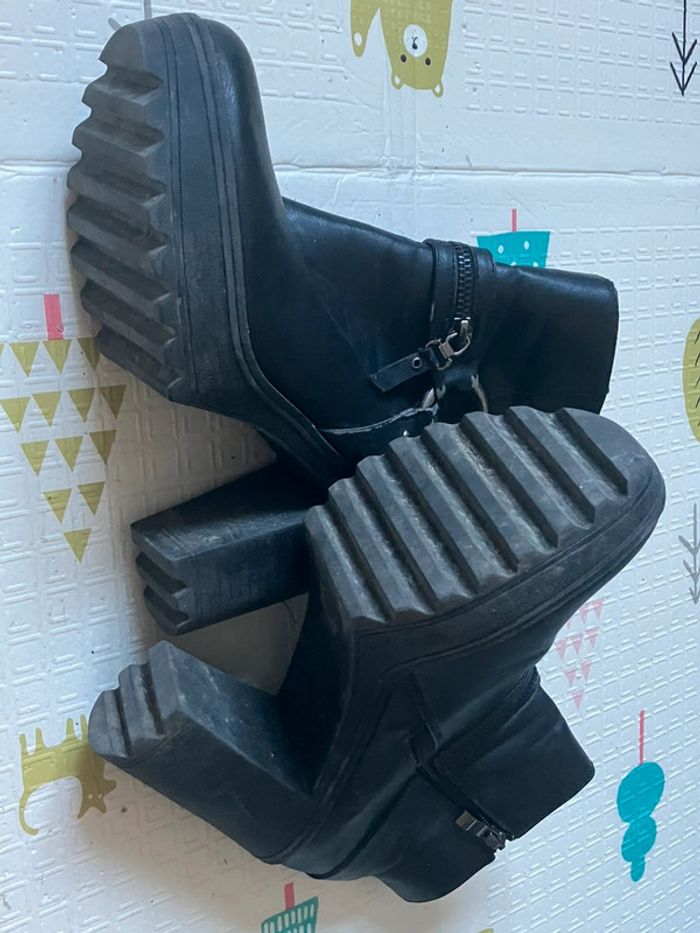 Bottines talons épais style rock chunky 40 - photo numéro 10