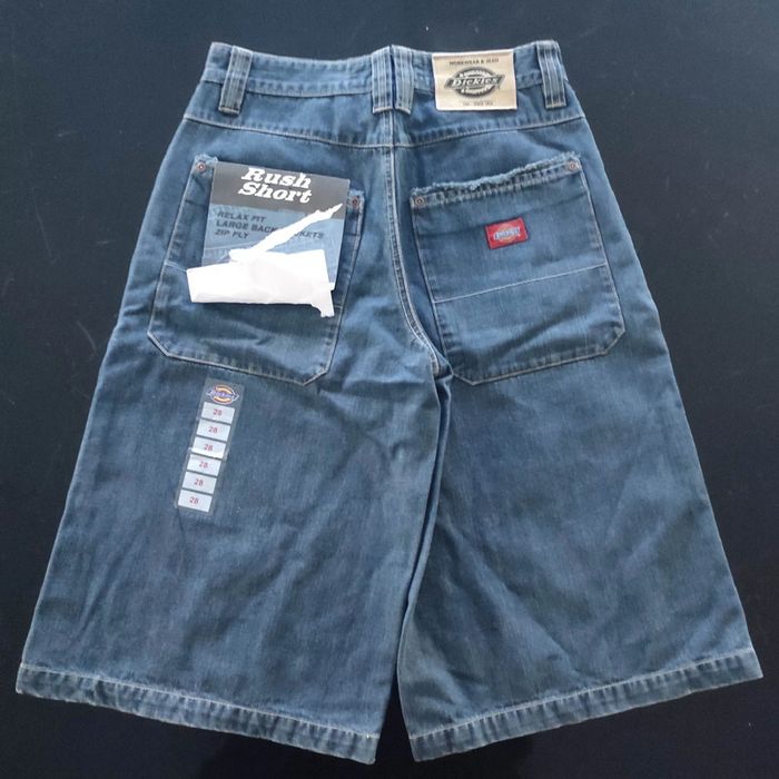 Bermuda jeans denim hip-hop large baggy short Dickies y2k 2000 taille 28us 38eu - photo numéro 3