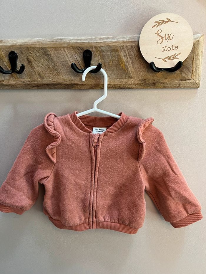 Blouson mi saison vieux rose 6 mois