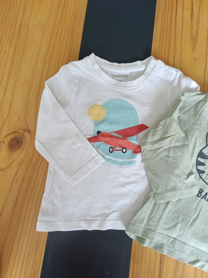 Lot 2 T-shirts manches longues - photo numéro 2