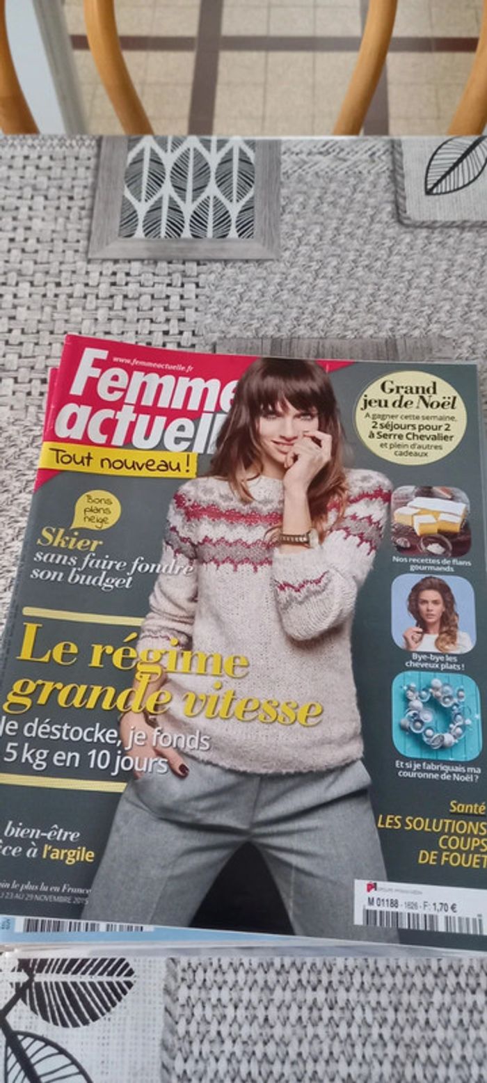 Magazines Femme actuelle année 2015 - photo numéro 7