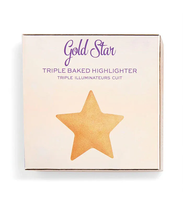 Enlumineur I Heart Revolution – Triple Baked Highlighter Star of the Show – Gold Star Neuf - photo numéro 1