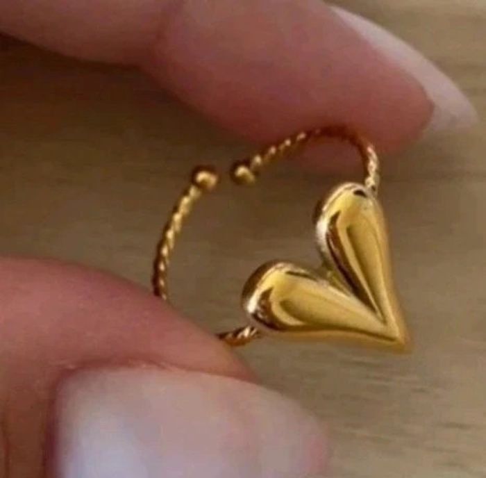 Bague doré  acier inoxydable - photo numéro 2