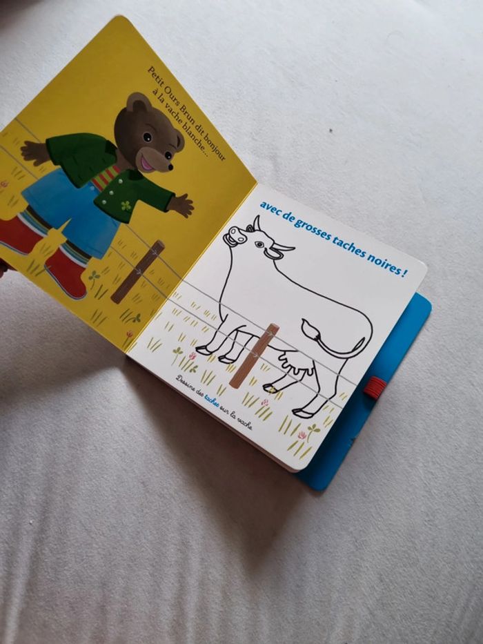 Livre ardoise Petit Ours brun Je dessine avec les animaux - photo numéro 3