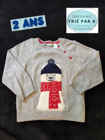 Pull chaud hiver 2 ans obaibi