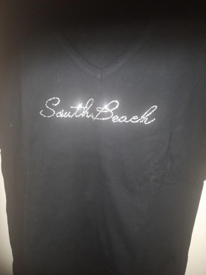 T shirt noir lili chic - photo numéro 3