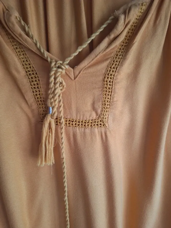 Blouse bohème moutarde - photo numéro 5