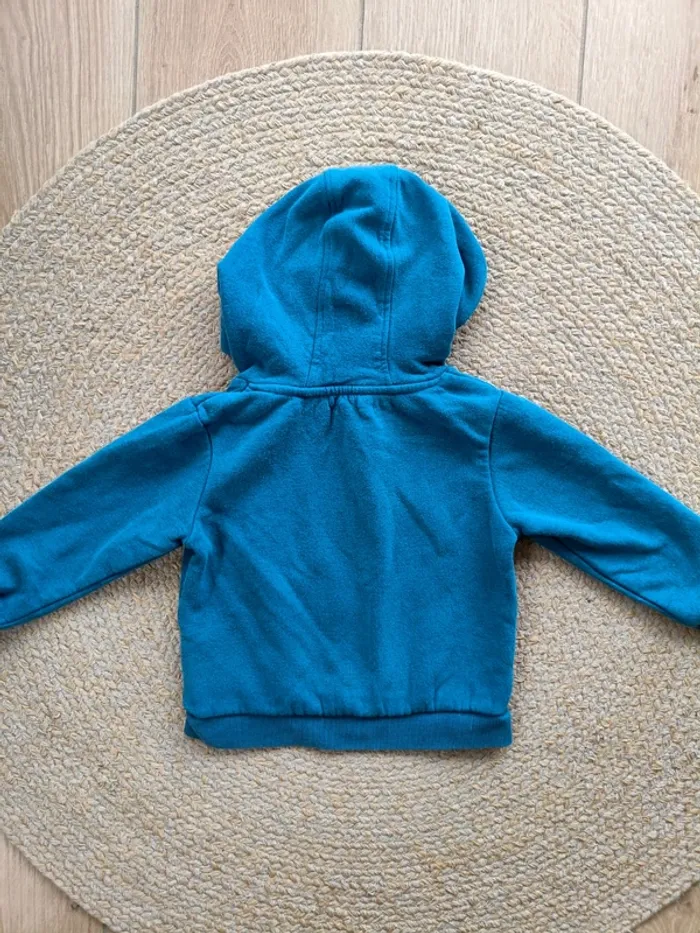 Sweat à capuche bleu Vertbaudet 5A - photo numéro 4