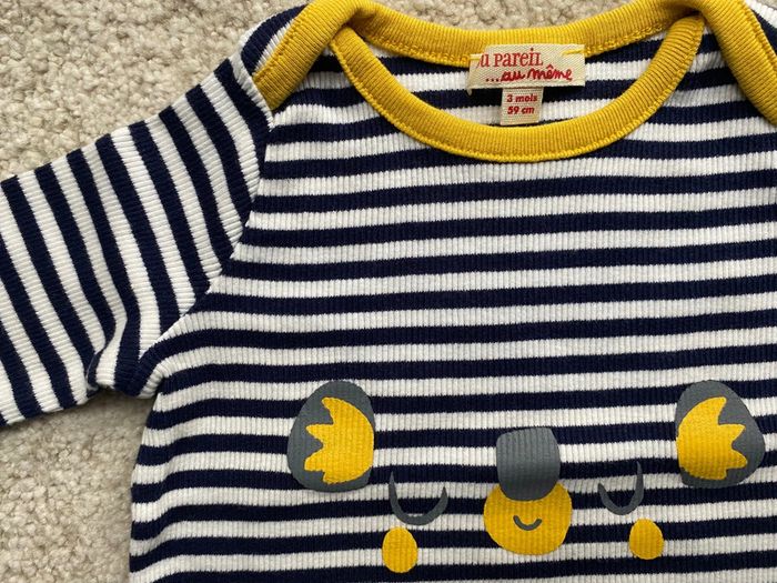 T-shirt longues manches rayé marinière DPAM 🍁 - photo numéro 2