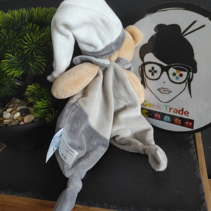 Ours Marron Gris Beige Baby Nat' Luminescent Étoile Lune Bonnet Bn0138 #geektradedoudou - photo numéro 2