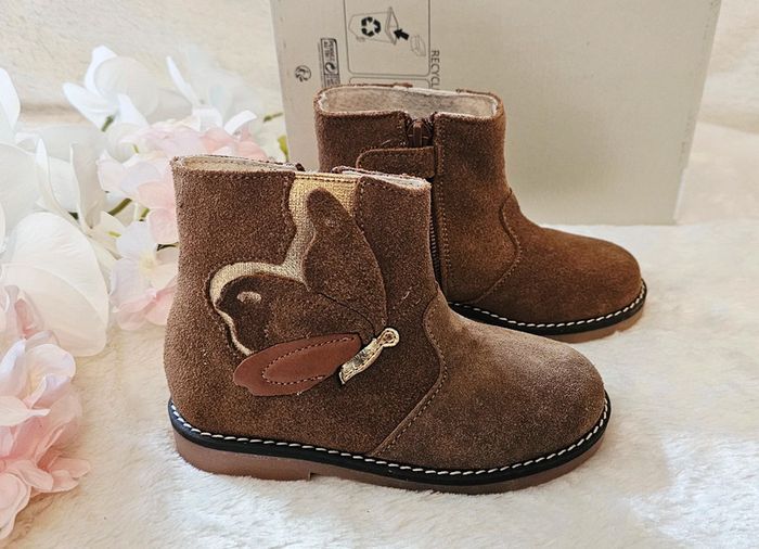 Bottes Bottines cuir Zip Creeks T24