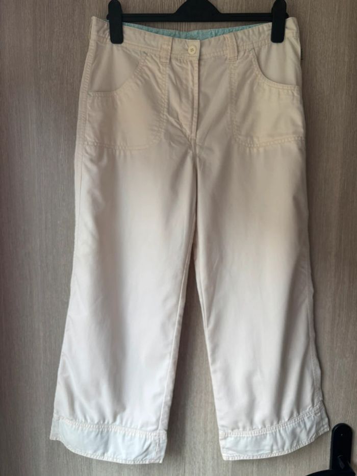 Pantacourt Y2K en coton blanc - Aigle - T40 - photo numéro 4