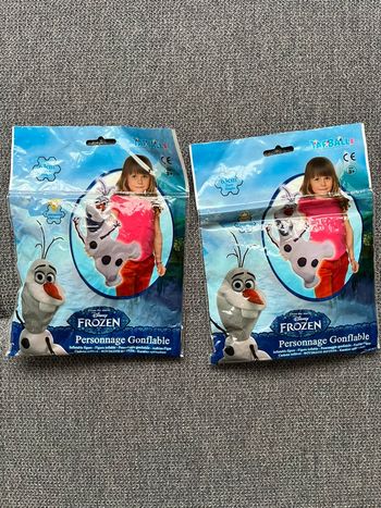 Lot de deux ballons gonflables olaf