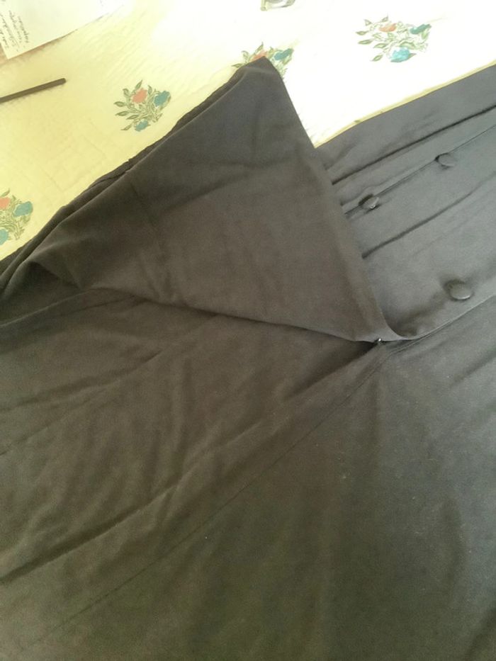 Jupe portefeuille fluide boutonnée effet double boutonnage - photo numéro 5