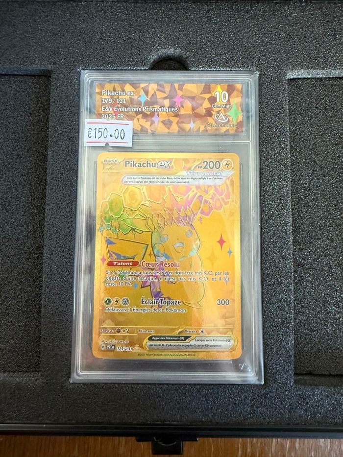 Carte Pokémon Pikachu ex 179/131 Collect Aura 10