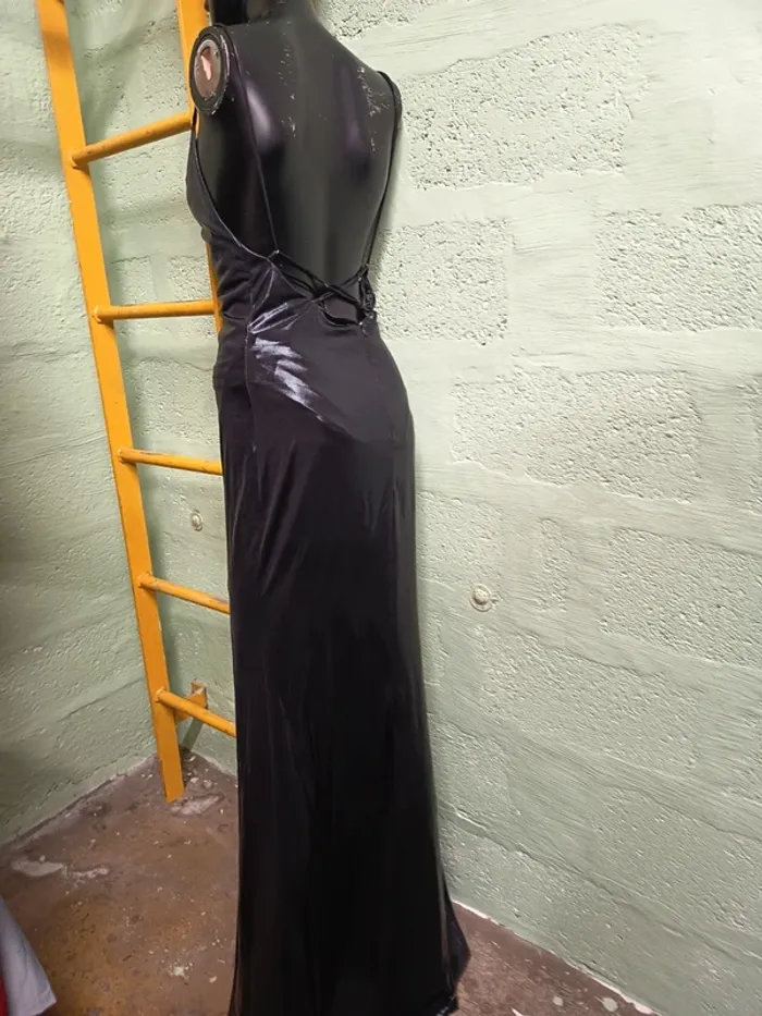 3 3 6 1 6 0 robe noire femme m - photo numéro 4