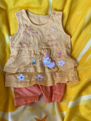Combinaison fille été 1 mois