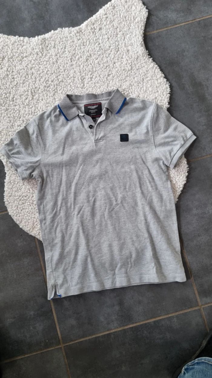 Polo t shirt homme Aston Martin voiture S 36 gris parfait - photo numéro 4