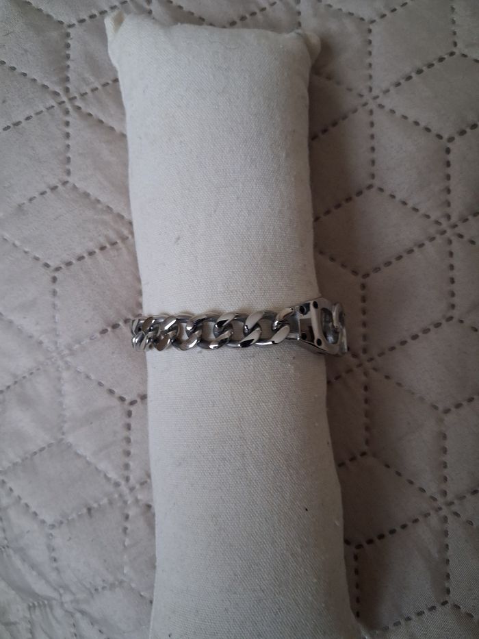 Élégant bracelet menotte homme acier inoxydable - photo numéro 9