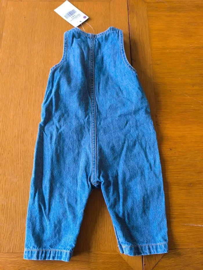 307733 salopette jeans bleu garçon mois - photo numéro 2